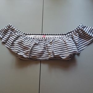 Flounce Bandeau Bikini Top